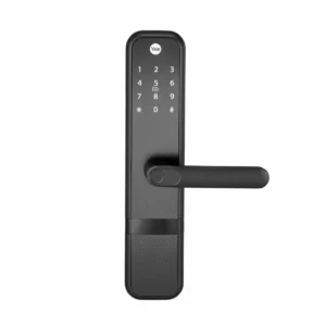 Yale Zuri Smart Lock (Black) - with 5 way unlocking (Fingerprint, PIN, RFID, Manual Key) and Built-in Bluetooth (To Access through Home App)